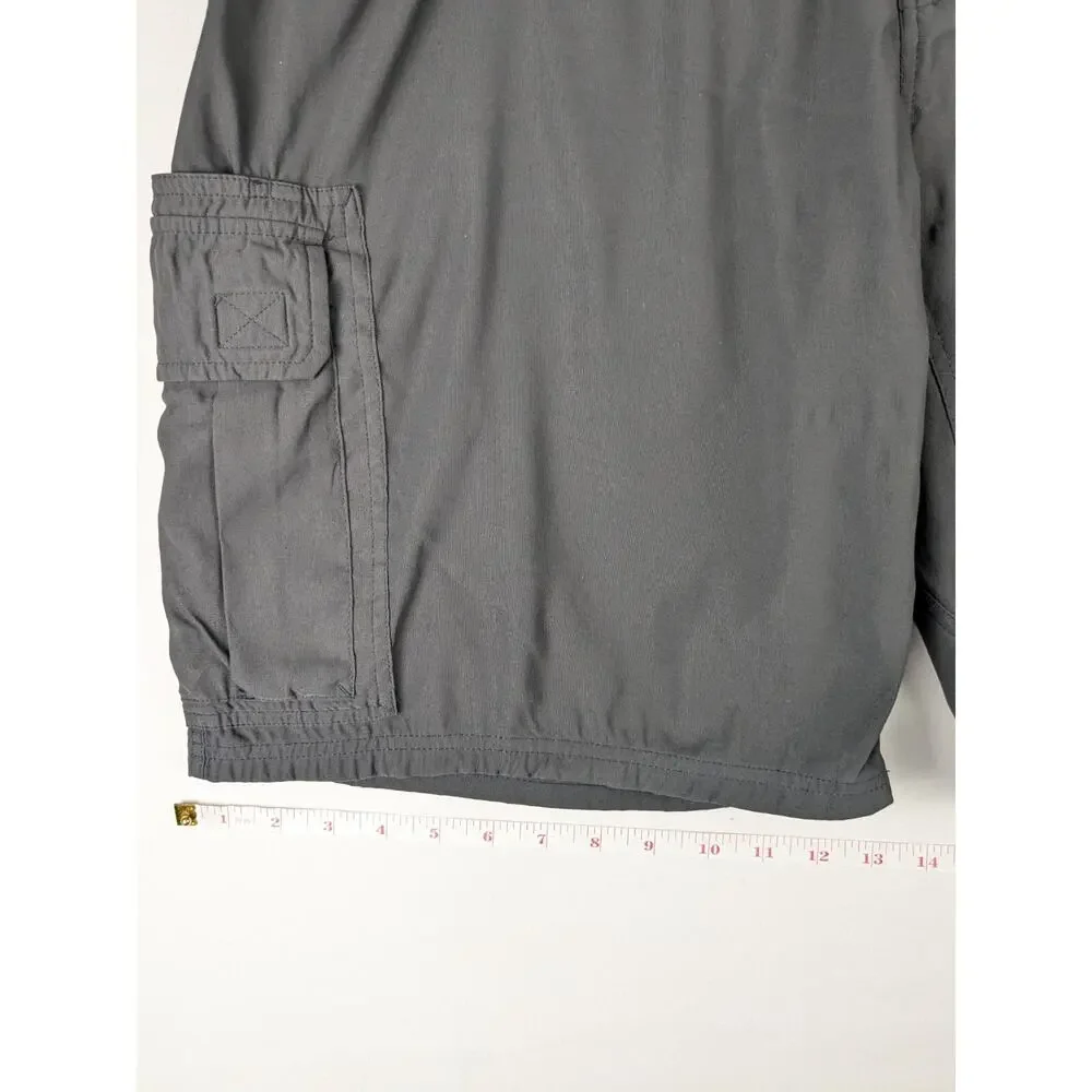 Eddie‎ Bauer Cargo Shorts Mens 38 Gray Stretch Outdoor Hiking 1280634